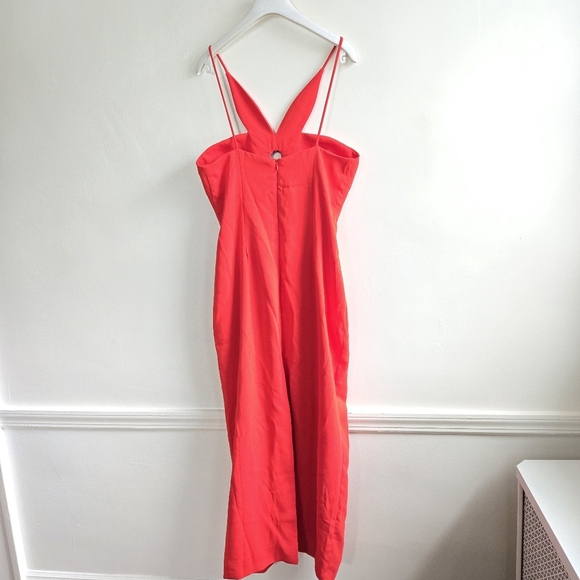 New Torn By Ronny Kobo Anna Crepe Crimson Dress Spring 2025 Size Medium NWT - Picture 10 of 15